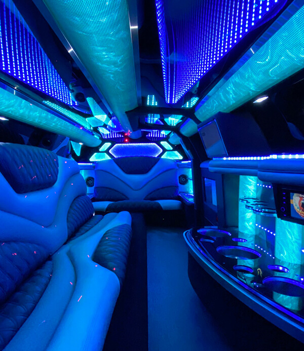 inside the limo