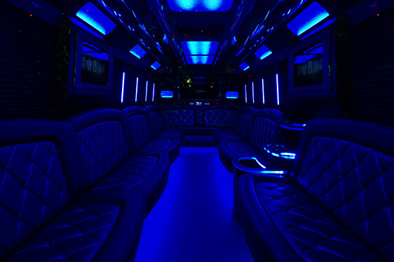 limo bus interior