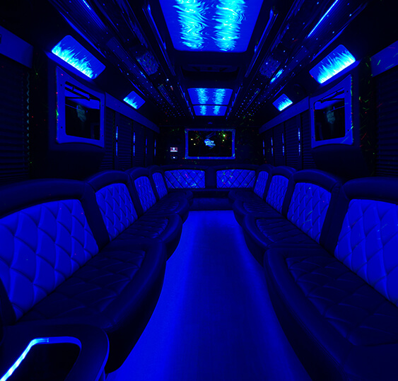 spacious party bus